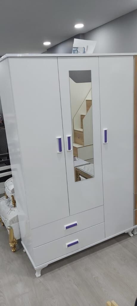 SEÇİL 3 KAPILI ELBİSE DOLABI