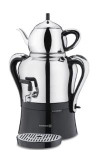 KORKMAZ A842 ÇAYKOLİK-2 SEMAVER İNOX/KROM