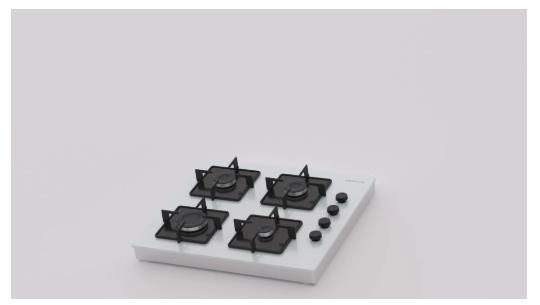 PROFİLO OE30P2P10D SETÜSTÜ BEYAZ CAM OCAK-DG Lİ