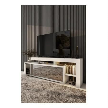 SEÇİL ŞÖMİNELİ  TV ÜNİTESİ-BEYAZ