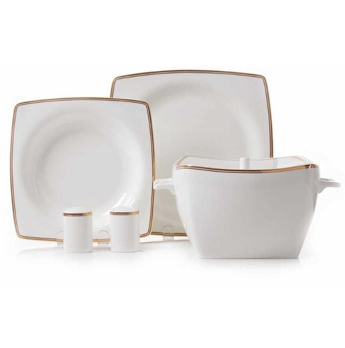 KORKMAZ A8438 BONE SEL.60 P YEMEK TAKIMI (KARE)