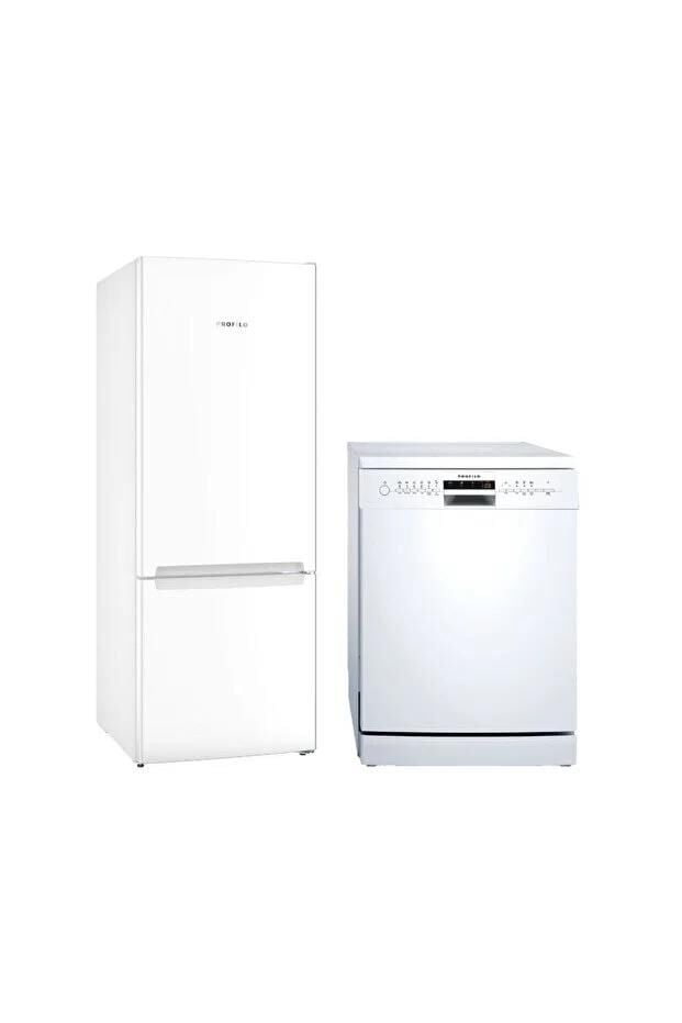 Profilo 2 li set Buzdolabı + Bulaşık Makinesi Seti (Bd3055WEVN - BM6320MA)Tüm Türkiye Gönderimi