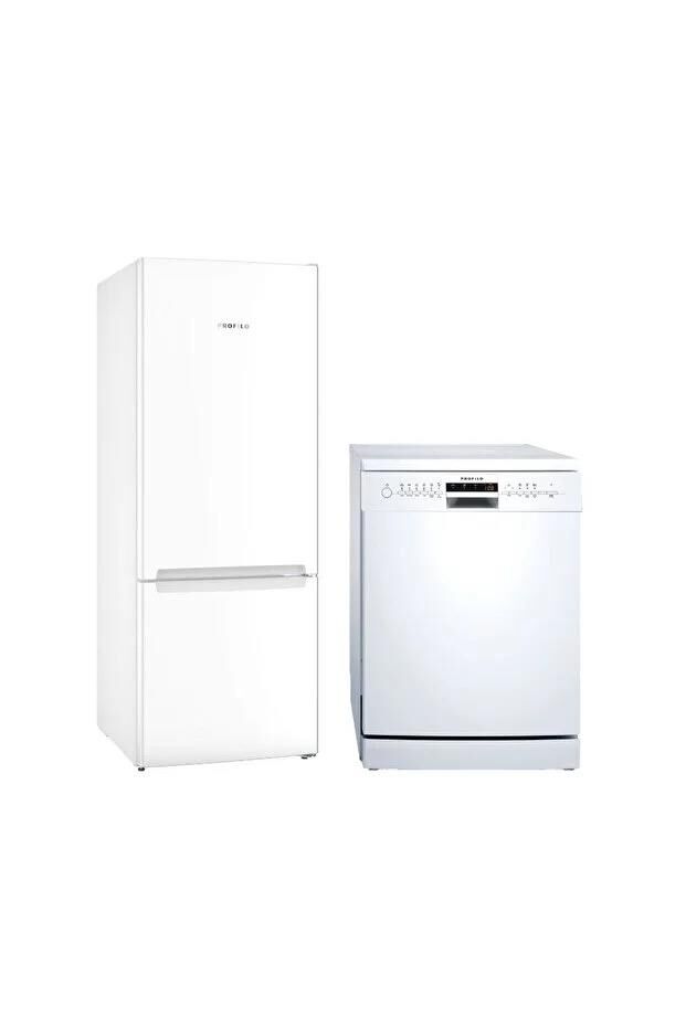 Profilo 2 li set Buzdolabı + Bulaşık Makinesi Seti (Bd3055WEVN - BM6320MA)Tüm Türkiye Gönderimi