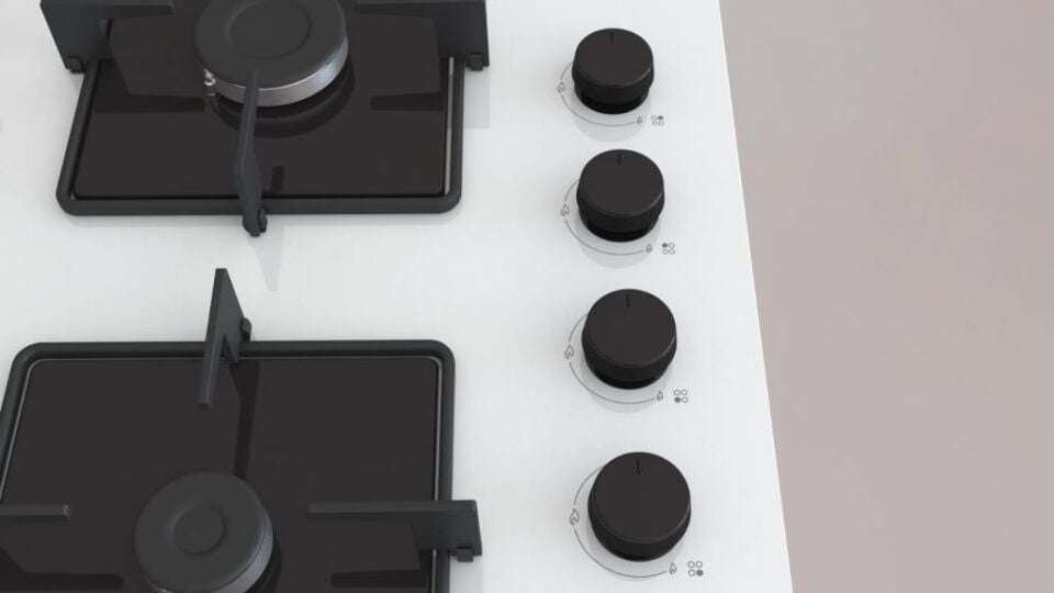 PROFİLO OE36P2P11D ANKASTRE BEYAZ CAM OCAK-DG Lİ