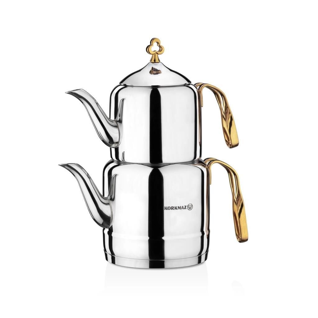 KORKMAZ A212 ÇİNTEMANİ ÇAYDANLIK TAKIMI-GOLD