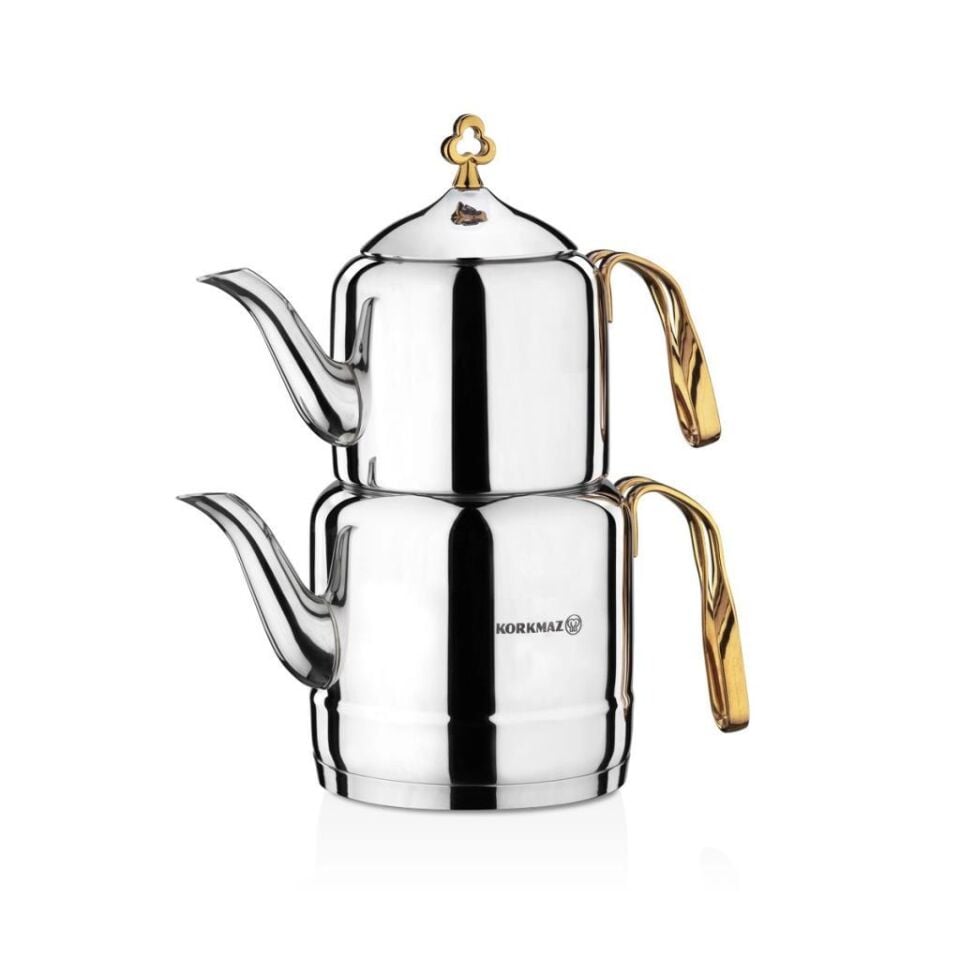 KORKMAZ A212 ÇİNTEMANİ ÇAYDANLIK TAKIMI-GOLD