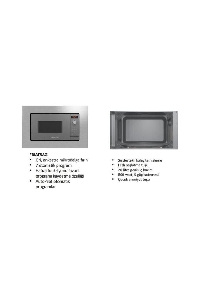 PROFİLO FRIAT8AG ANKASTRE  MİKRODALGA FIRN - GRİ