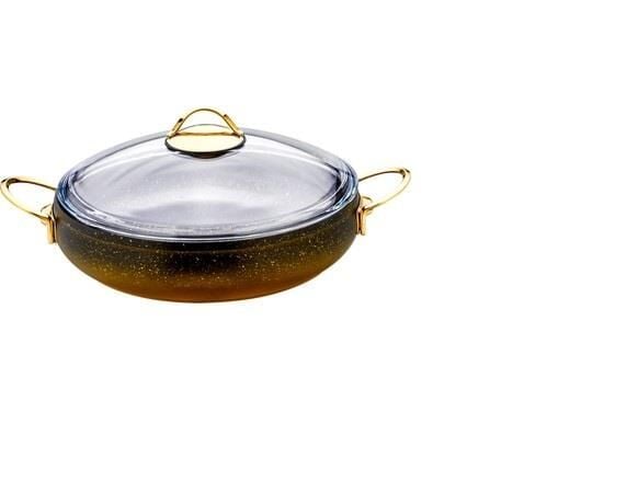 ÖZLİFE 657 RODİ 28CM K.YARIK TENCERE GOLD SAP-SİYA
