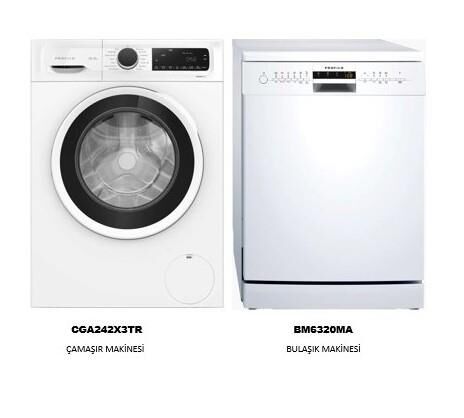 Profilo 6 Program Bulaşık MAKINESI(BM6320MA) +9 kg 1200 Devir Çamaşır MAKINESI(CGA242X3TR)