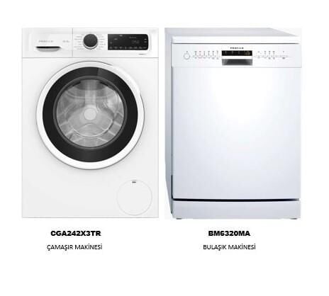 Profilo 6 Program Bulaşık MAKINESI(BM6320MA) +9 kg 1200 Devir Çamaşır MAKINESI(CGA242X3TR)
