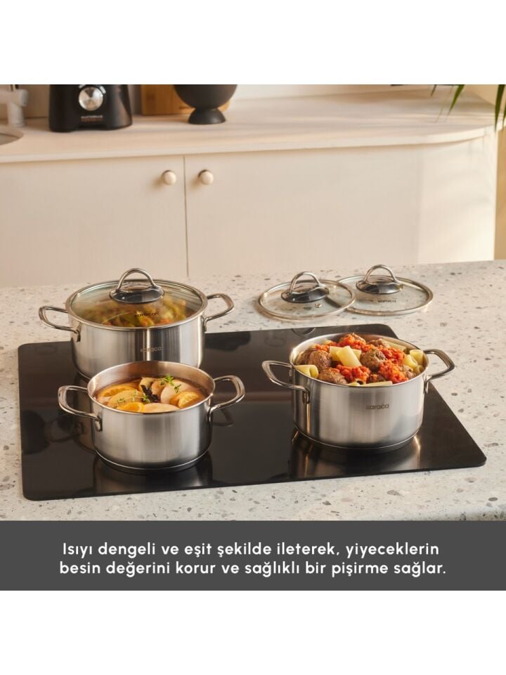 KARACA FIORINO MİNİ TENCERE SETİ-RENKSİZ