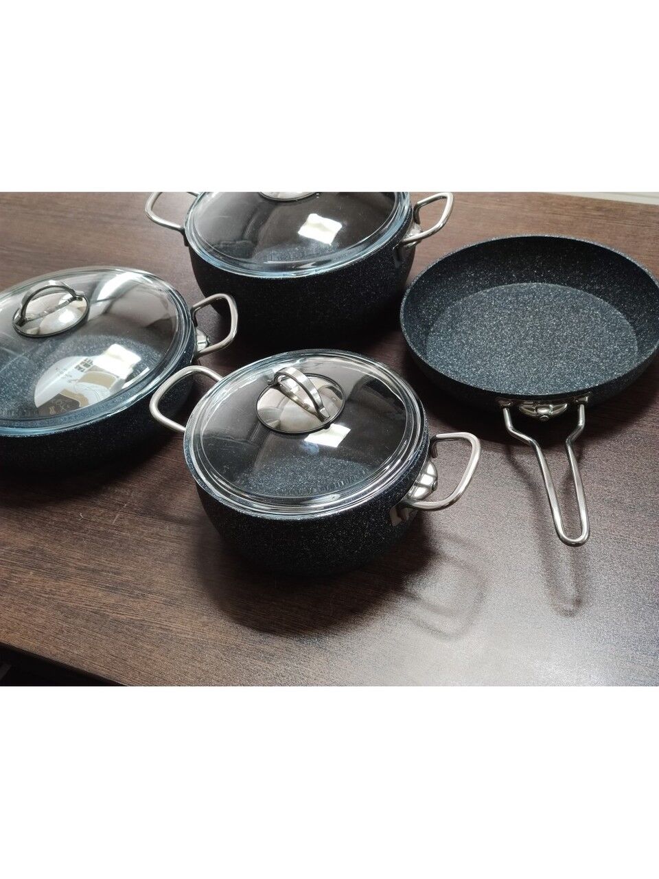 ARMONİ 7 PARÇA GRANİT TENCERE SETİ