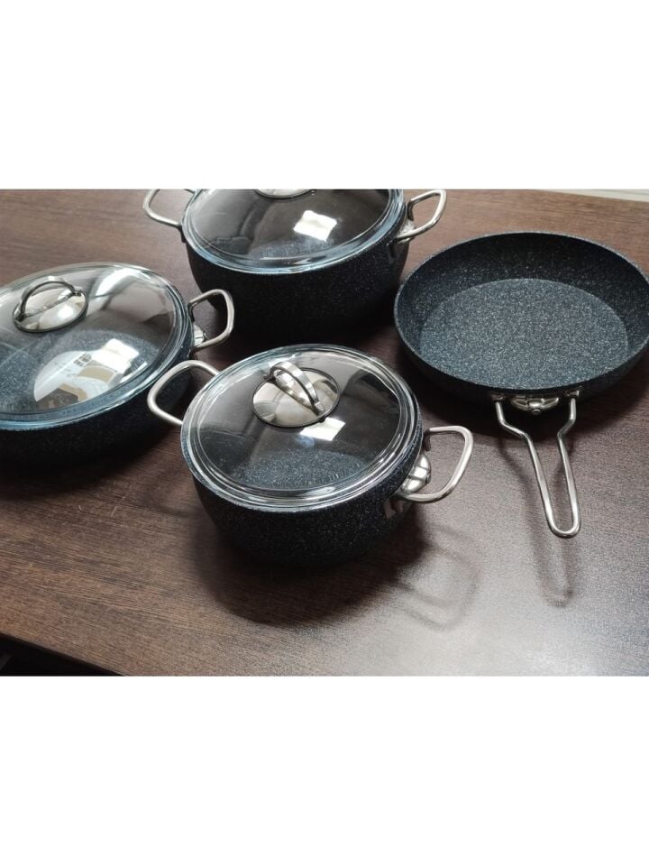 ARMONİ 7 PARÇA GRANİT TENCERE SETİ