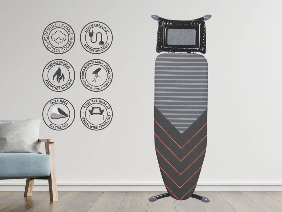 CINGILLIOĞLU CM-500 MİRANDA DELUX ÜTÜ MASASI