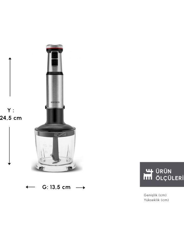 KARACA İNOX QUİCK MİX HIZ AYARLI 1300W EL BLEN.SE