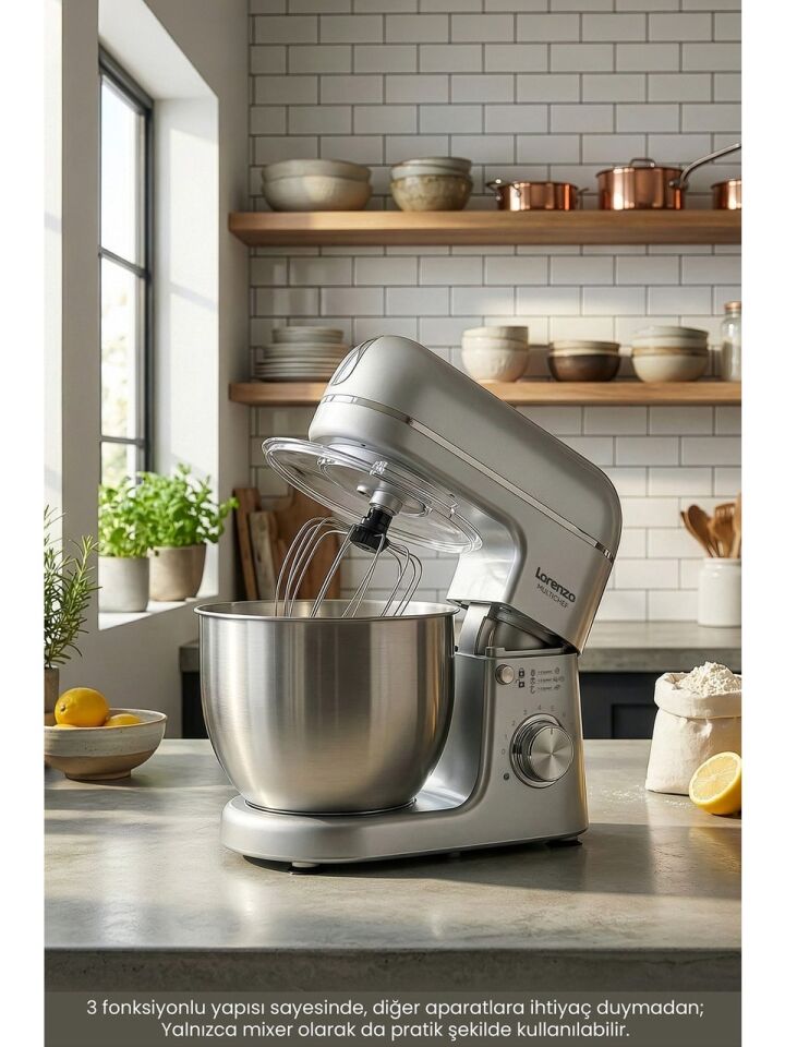 LORENZO LRZ-1125 MULTICHEF 3 İN 1 HAMUR BLENDER ET