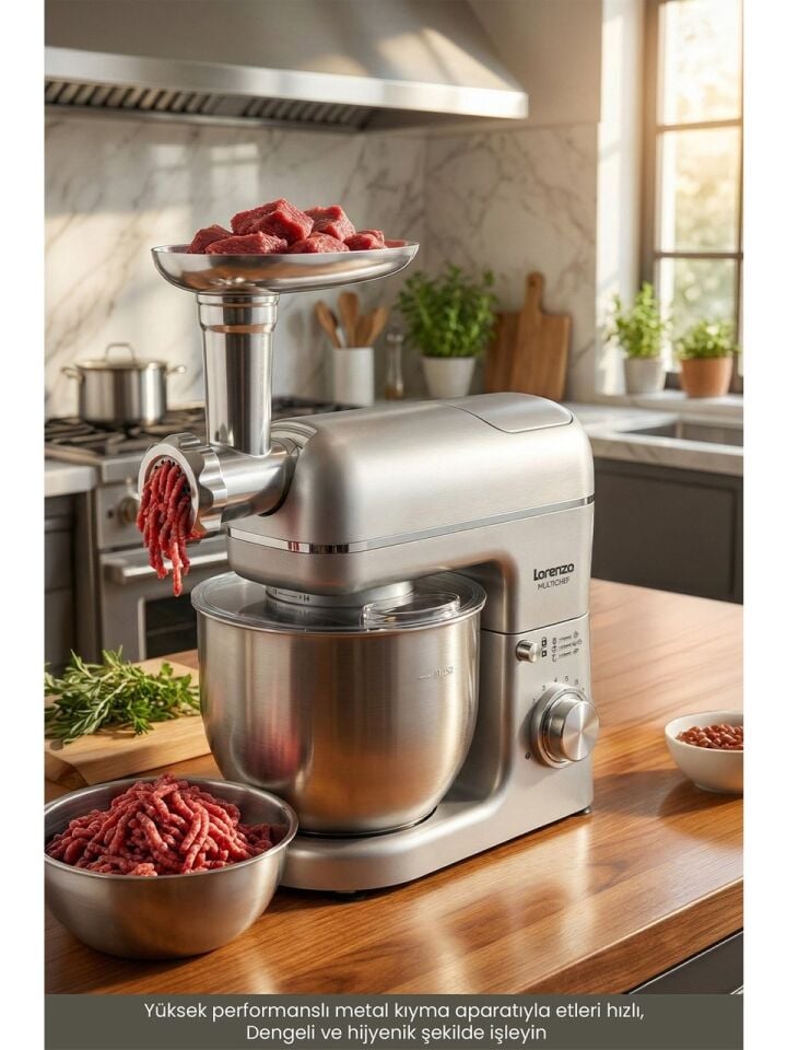 LORENZO LRZ-1125 MULTICHEF 3 İN 1 HAMUR BLENDER ET