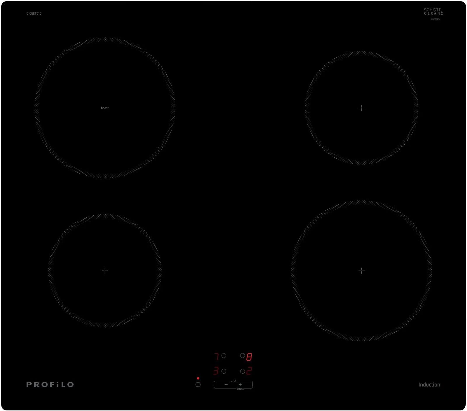PROFİLO OI06ET010 İNDÜKSİYONLU OCAK-SİYAH
