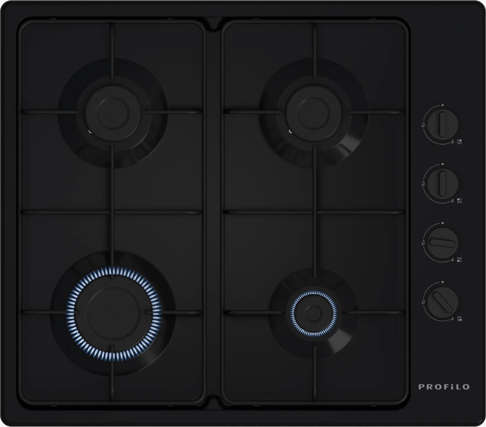 PROFİLO OD36P6B80D ANKASTRE SİYAH EMAYE OCAK-DG Lİ