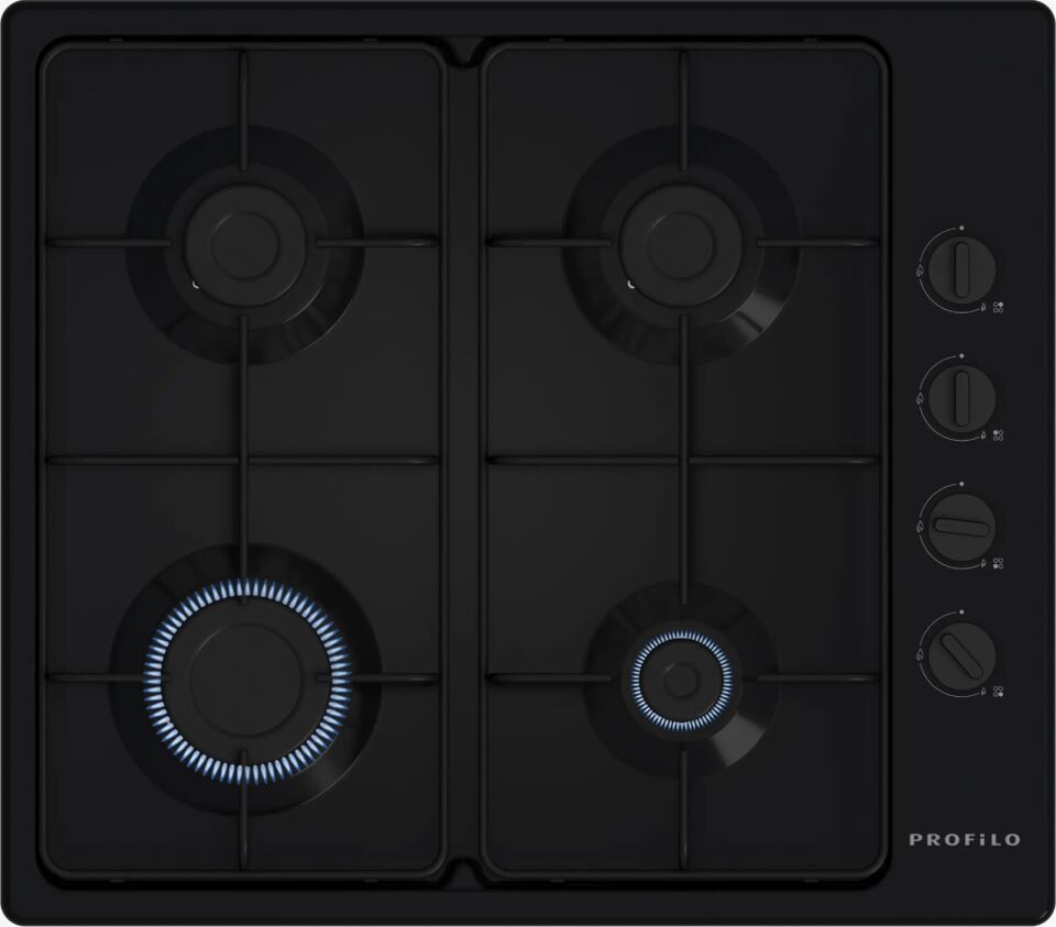 PROFİLO OD36P6B80D ANKASTRE SİYAH EMAYE OCAK-DG Lİ