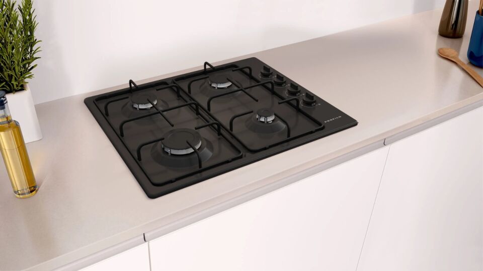 PROFİLO OD36P6B80D ANKASTRE SİYAH EMAYE OCAK-DG Lİ